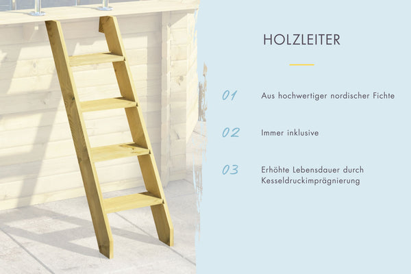Massivholzpool Modell 2