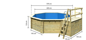 Massivholzpool Modell 2
