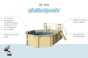 Massivholzpool Modell 2
