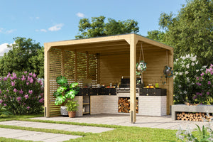 Pavillon Cubus Pavillon, naturbelassen