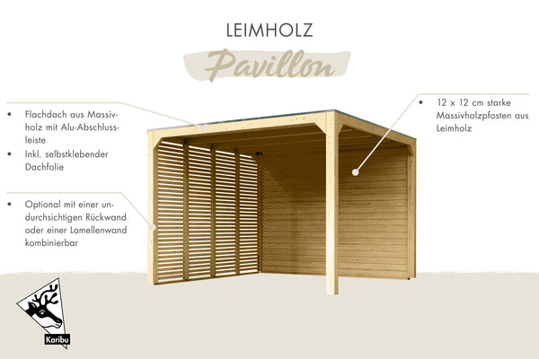 Pavillon Cubus Pavillon, naturbelassen