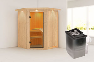 Sauna Larin Systemsauna, Eckeinstieg