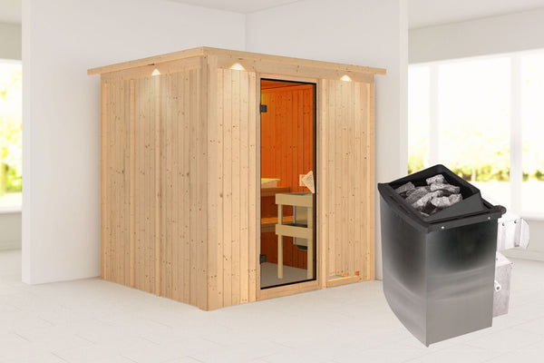 Sauna Sodin Systemsauna, Fronteinstieg