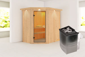 Sauna Carin Systemsauna, Eckeinstieg