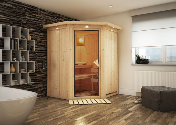 Sauna Larin Systemsauna, Eckeinstieg
