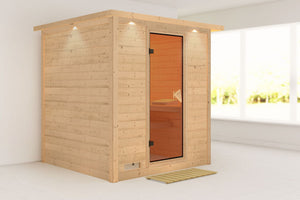 Sauna Mojave Massivholzsauna, Fronteinstieg