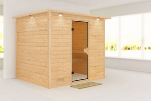Sauna Sonara Massivholzsauna, Fronteinstieg