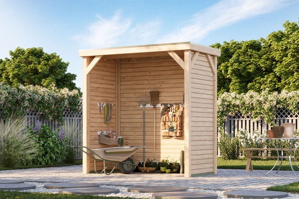 Pavillon Cubeco halb Pavillon, naturbelassen
