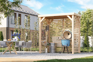 Pavillon Cubeco halb Pavillon, naturbelassen