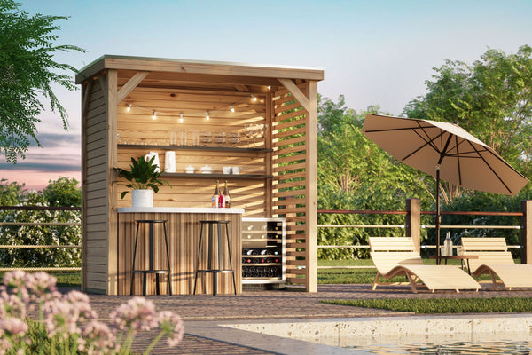 Pavillon Cubeco halb Pavillon, naturbelassen