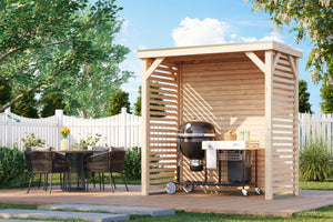 Pavillon Cubeco halb Pavillon, naturbelassen