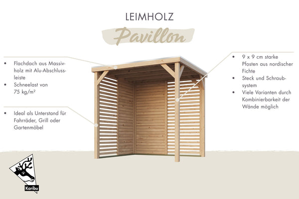 Pavillon Cubeco Pavillon, naturbelassen