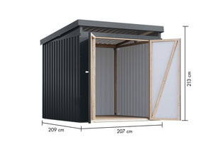 Gartenhaus Iridium 2 Metallhaus