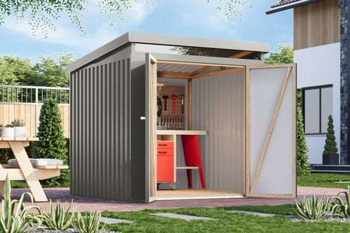 Gartenhaus Iridium 2 Metallhaus