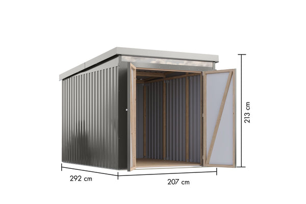 Gartenhaus Iridium 2,5 Metallhaus