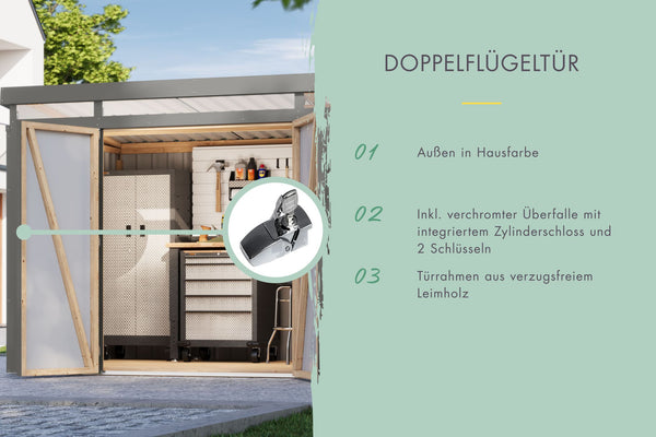 Gartenhaus Iridium 3 Metallhaus