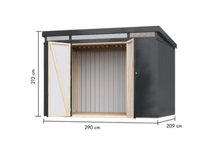 Gartenhaus Iridium 3 Metallhaus