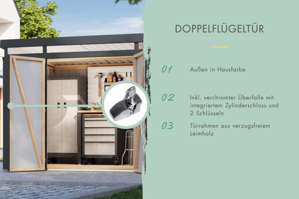 Gartenhaus Iridium 3 Metallhaus