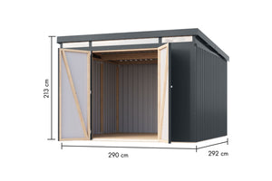 Gartenhaus Iridium 3,5 Metallhaus