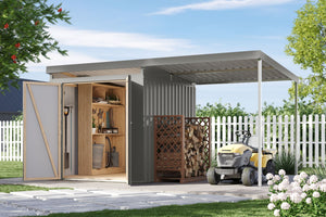Gartenhaus Iridium 2 SET Metallhaus