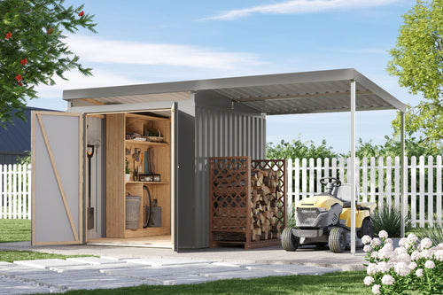 Gartenhaus Iridium 2 SET Metallhaus