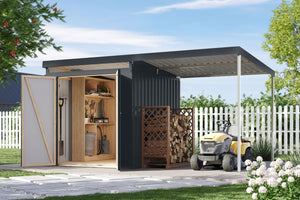 Gartenhaus Iridium 2 SET Metallhaus