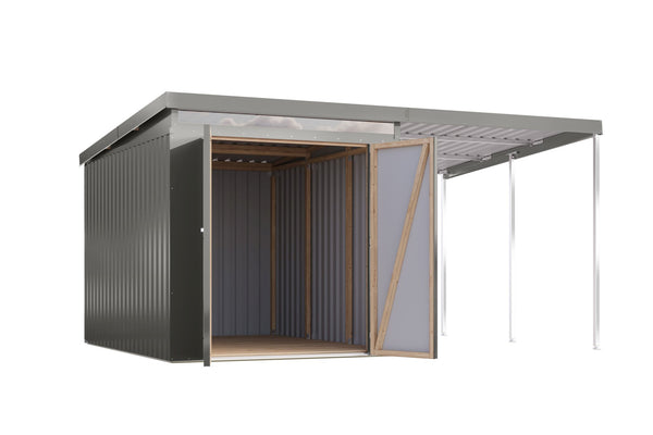 Gartenhaus Iridium 2,5 SET Metallhaus