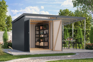 Gartenhaus Iridium 2,5 SET Metallhaus