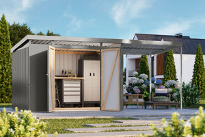 Gartenhaus Iridium 3 SET Metallhaus