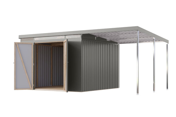 Gartenhaus Iridium 3,5 SET Metallhaus