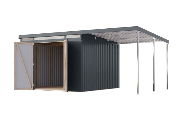Gartenhaus Iridium 3,5 SET Metallhaus