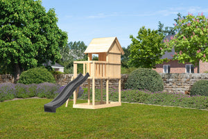 Kinderspielhaus Frieda SET Kinderspielgerät, naturbelassen, mit