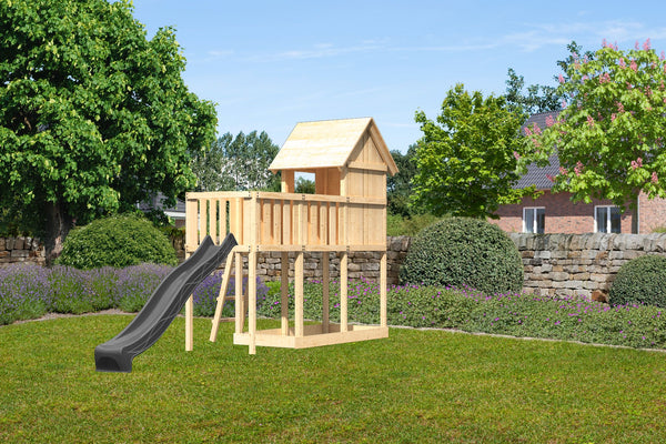 Kinderspielhaus Frieda SET Kinderspielgerät, naturbelassen, mit