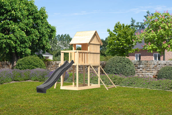 Kinderspielhaus Frieda SET Kinderspielgerät, naturbelassen, mit