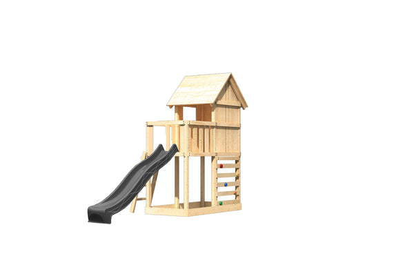 Kinderspielhaus Frieda SET Kinderspielgerät, naturbelassen, mit