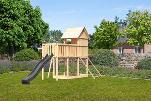 Kinderspielhaus Frieda SET Kinderspielgerät, naturbelassen, mit