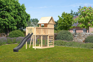 Kinderspielhaus Frieda SET Kinderspielgerät, naturbelassen, mit