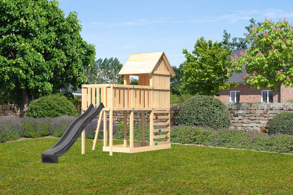 Kinderspielhaus Frieda SET Kinderspielgerät, naturbelassen, mit