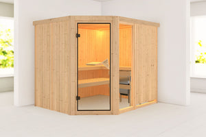 Sauna Fiona 3 Systemsauna, Eckeinstieg