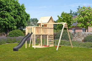 Kinderspielhaus Frieda SET Kinderspielgerät, naturbelassen, mit