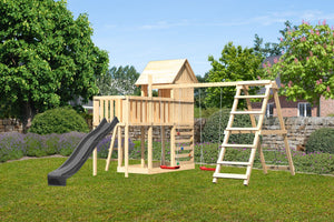 Kinderspielhaus Frieda SET Kinderspielgerät, naturbelassen, mit