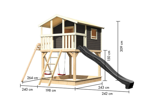 Stelzenhaus Benjamin SET Kinderspielgerät