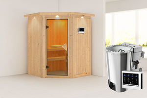 Sauna Nanja Systemsauna, Eckeinstieg