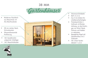 Gartenhaus Dice 1 Gartenhaus, naturbelassen, ohne Zubehör