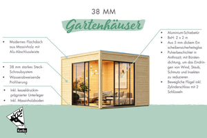 Gartenhaus Dice 3 Gartenhaus, naturbelassen, ohne Zubehör