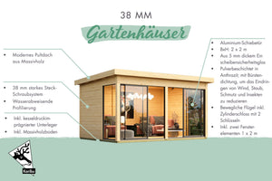 Gartenhaus Dice 5 Gartenhaus, naturbelassen, ohne Zubehör