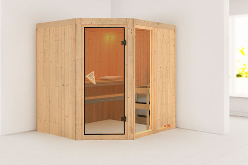 Sauna Fiona 2 Systemsauna, Eckeinstieg