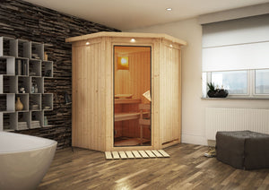 Sauna Nanja Systemsauna, Eckeinstieg
