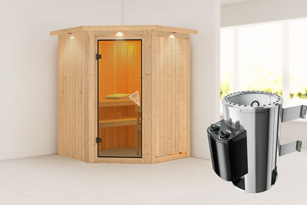 Sauna Nanja Systemsauna, Eckeinstieg
