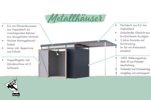 Gartenhaus Aurum 2 Metallhaus